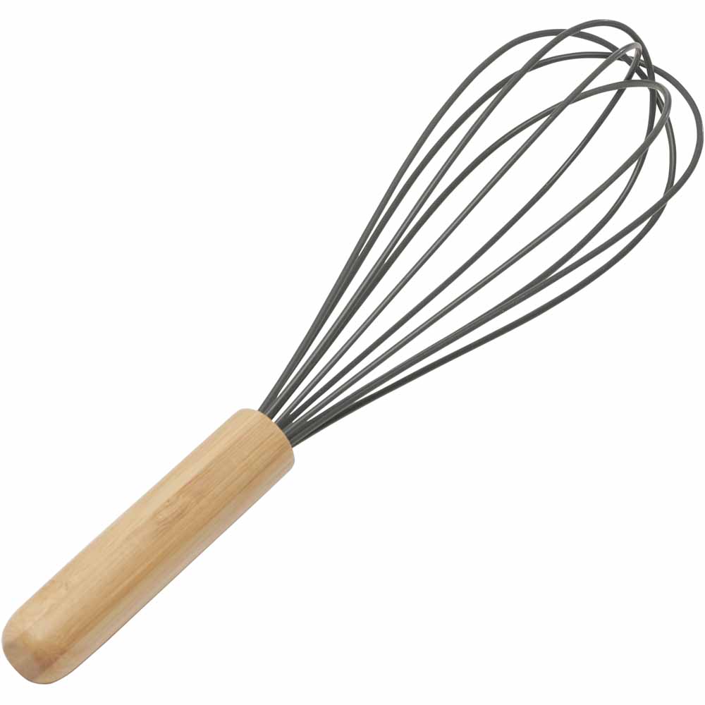 Wilko Silicone and Bamboo Whisk Image 2