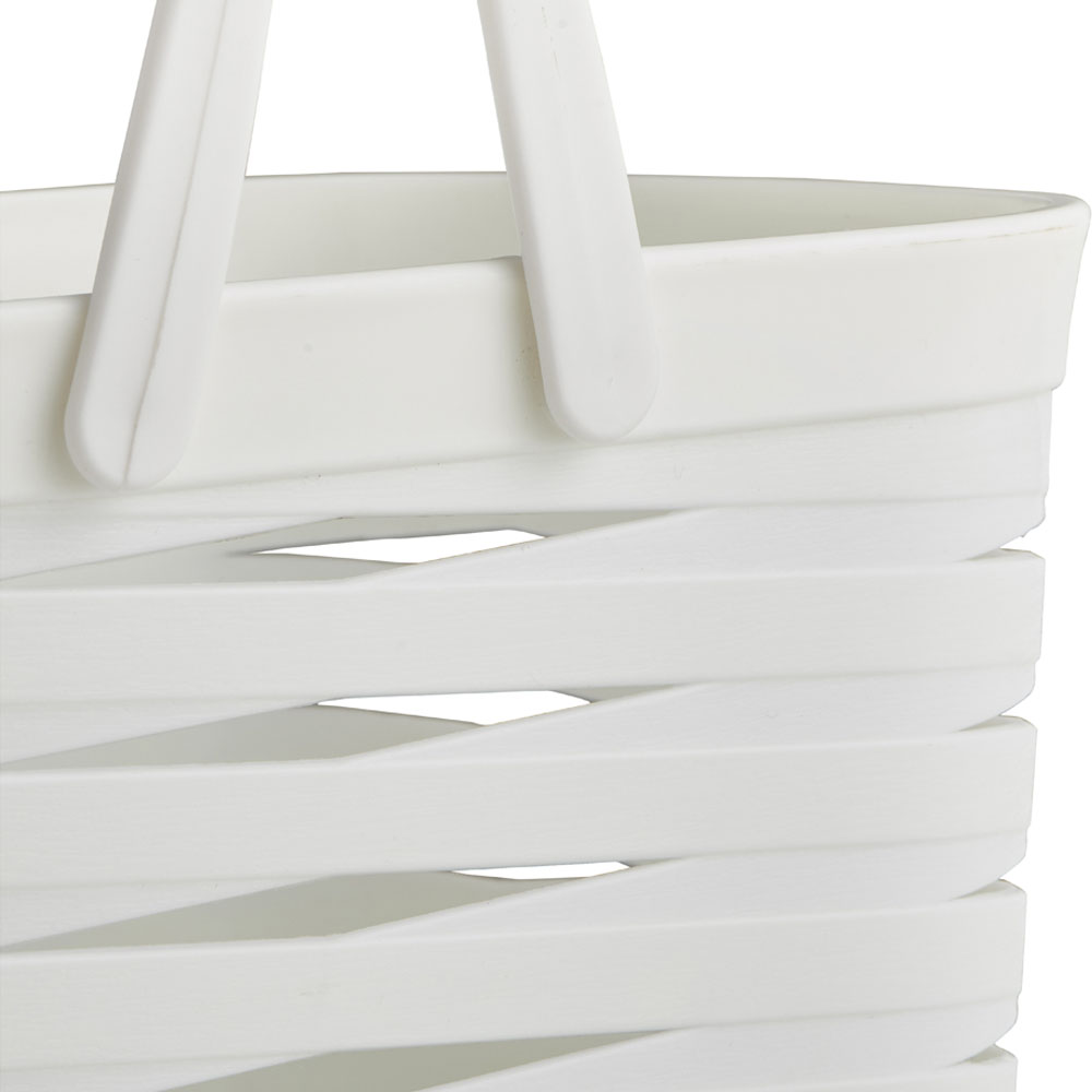 Wilko Shower Basket Caddy White Image 4