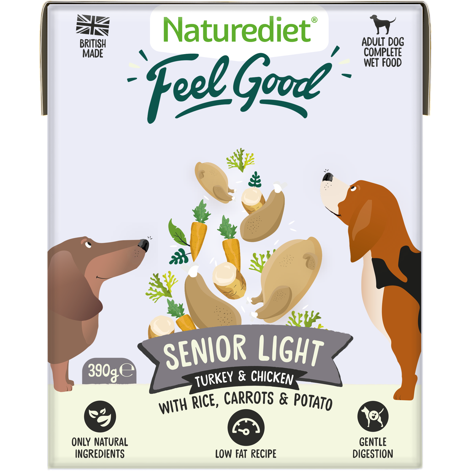Naturediet Feel Good Senior Light Dog Food Image 1