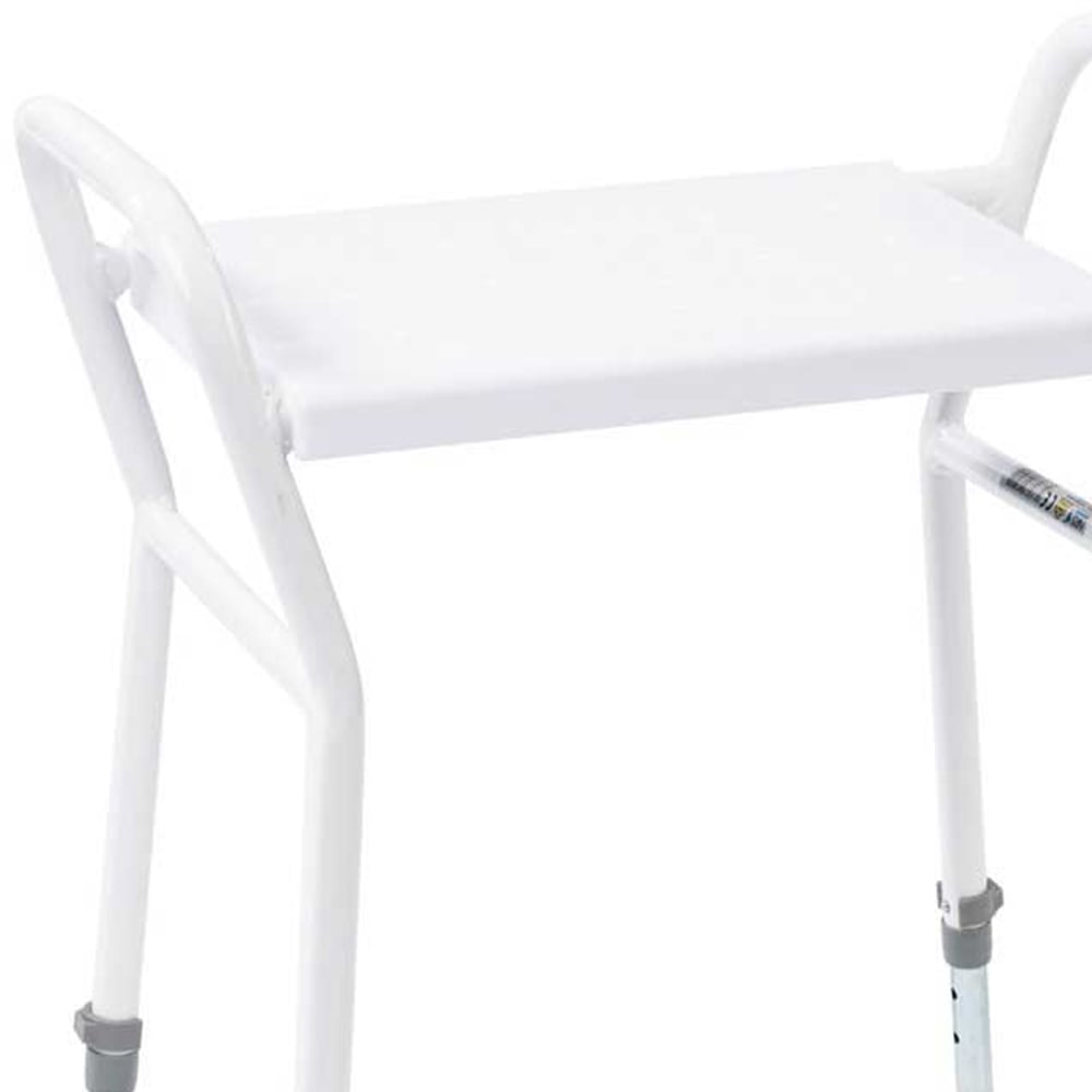 NRS Healthcare White Shower Stool Image 2