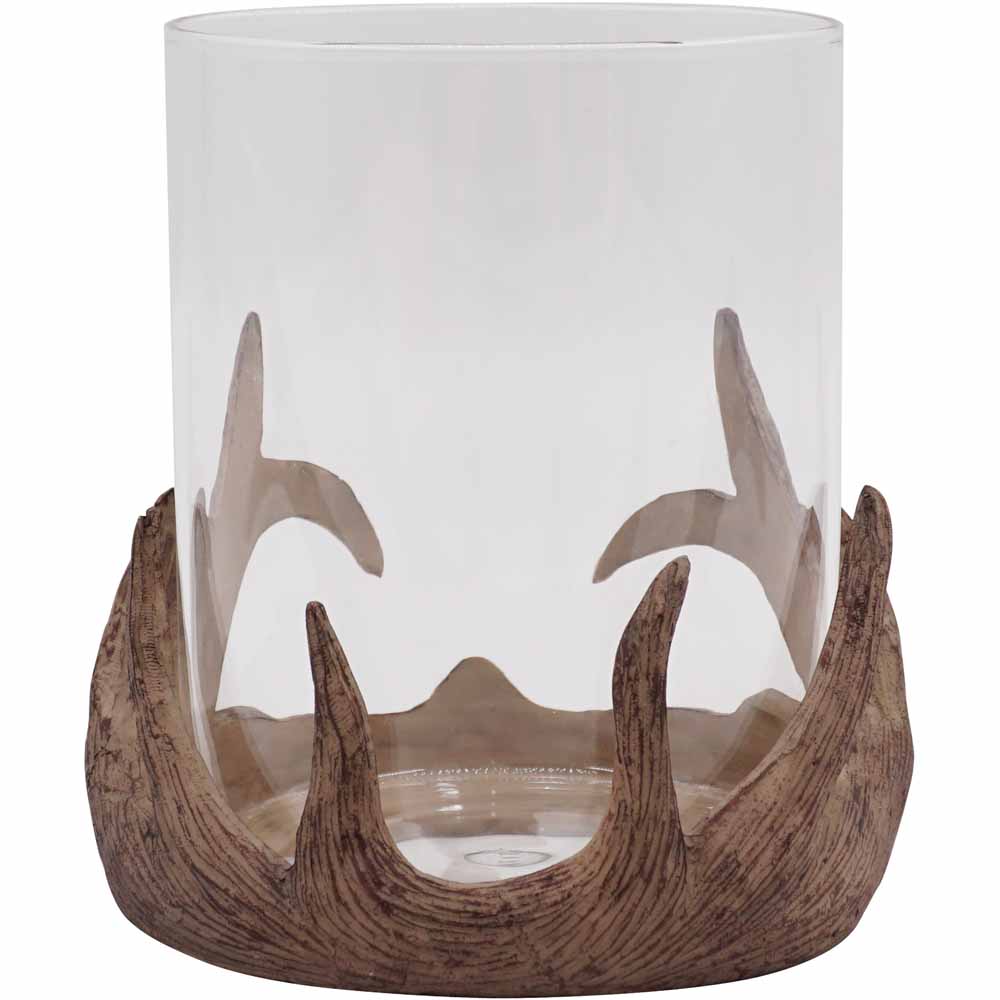 Wilko Antler Hurricane Glass Vase Wilko