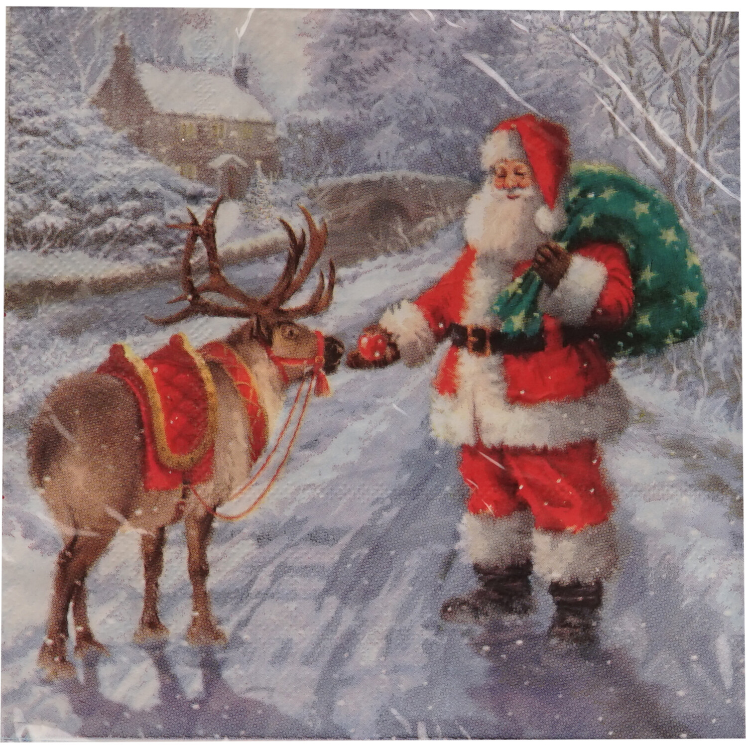 Pack of 20 Traditional Christmas Napkins Image