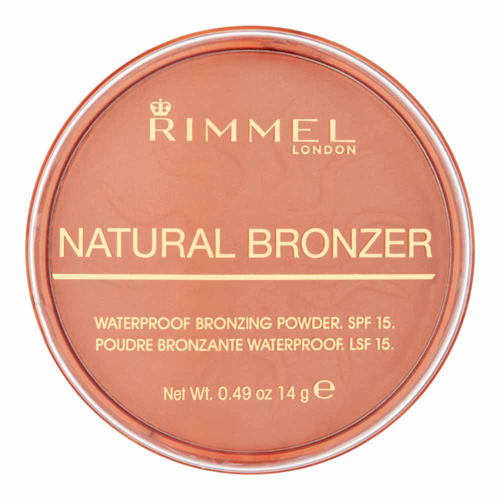 Rimmel Natural Bronzer Sun Glow Brown 14grm  - wilko