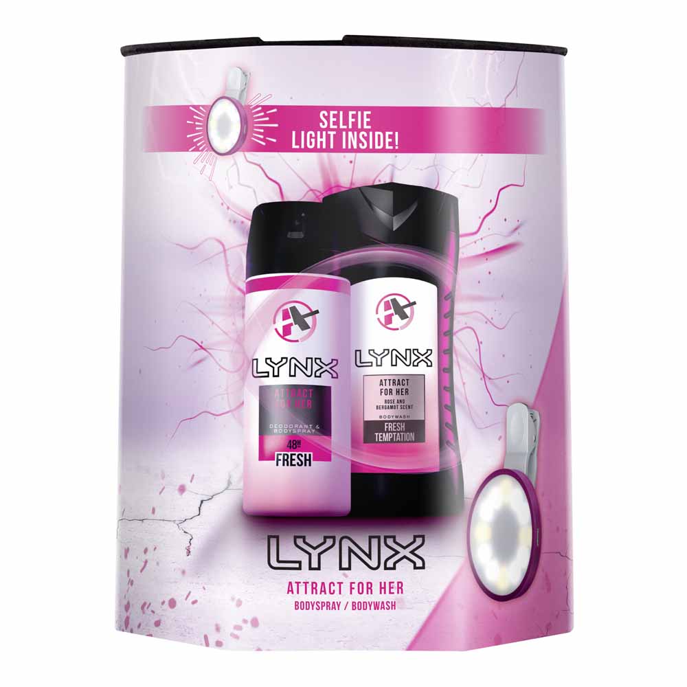 Lynx Attract 4 Her Duo & Selfie Light Gift Set Image 1