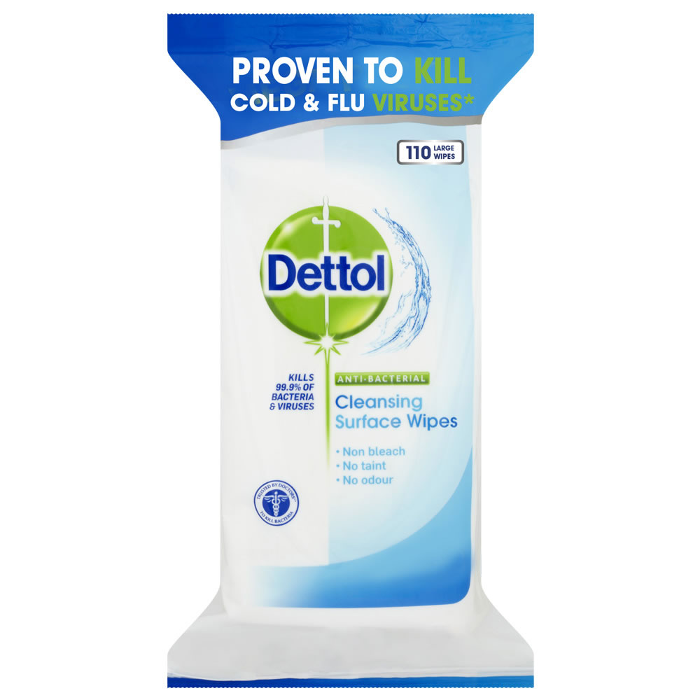 Dettol Antibacterial Surface Wipes 110 Pack Image
