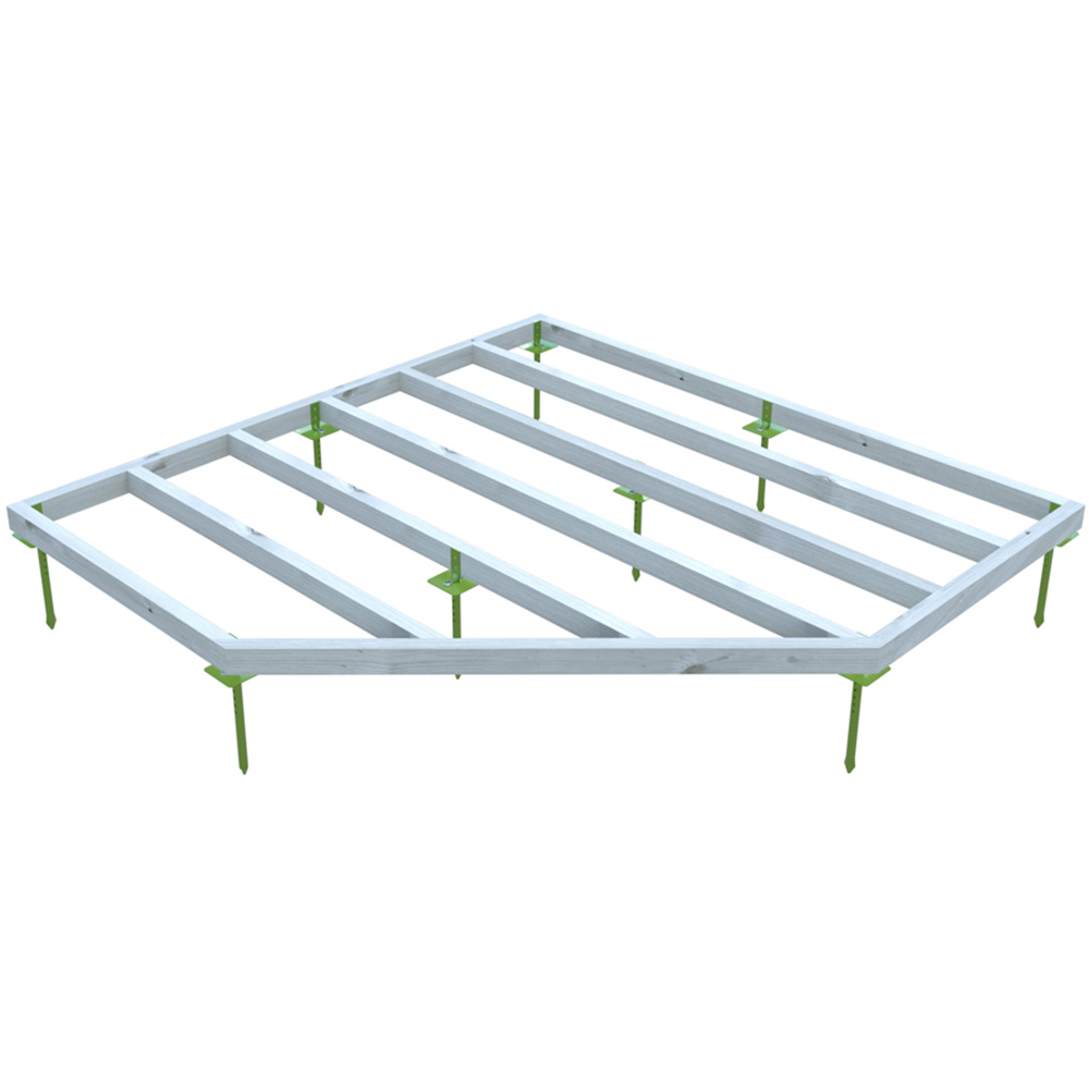 Shire GB 7 x 7ft Pressure Treated Corner Shed Base Kit Image 3