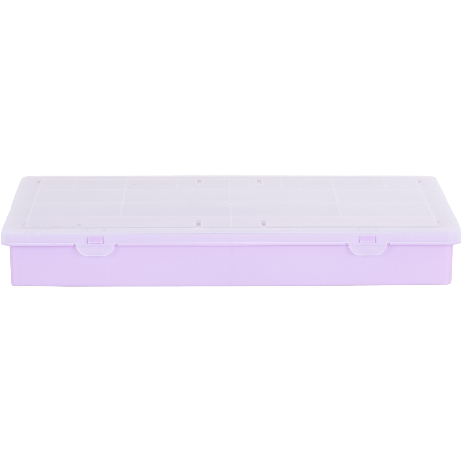 Large Lilac Organiser Plastic Storage Box Image 3