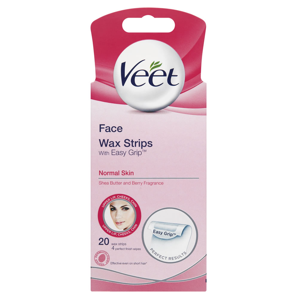 Veet Ready To Use Facial Wax Strips 20 pack Image