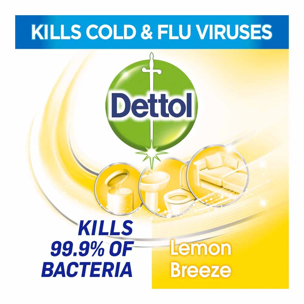 Dettol Lemon Disinfectant Spray Case of 6 x 400ml Image 5