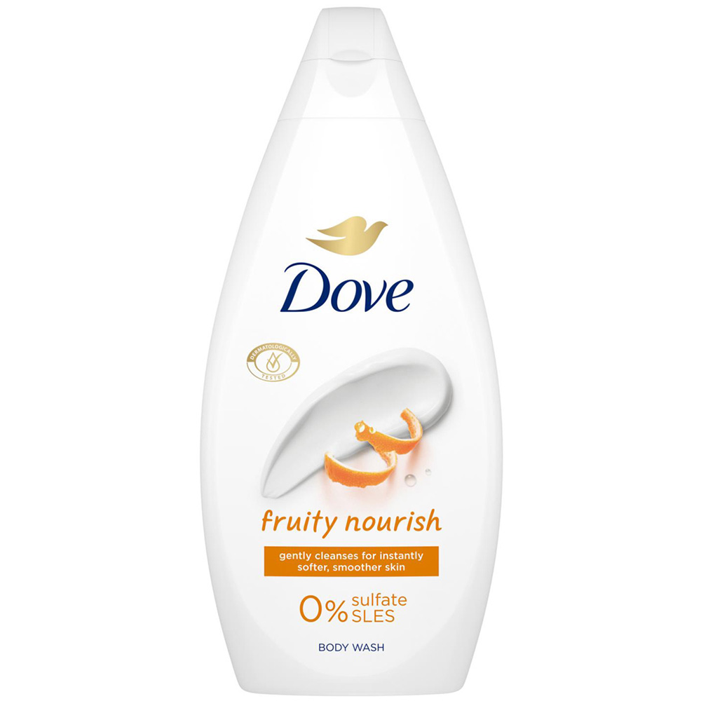 Dove Fruity Nourish Soft and Smoother Skin Body Wash 450ml 12 Pack Image 2