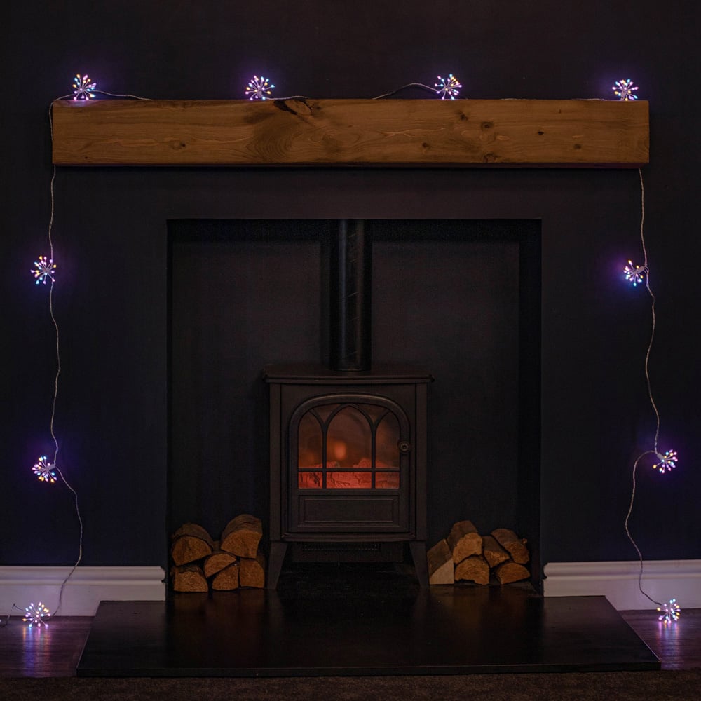 Samuel Alexander Ultra Brights 200 Rainbow Starburst LED Christmas Light Image 2