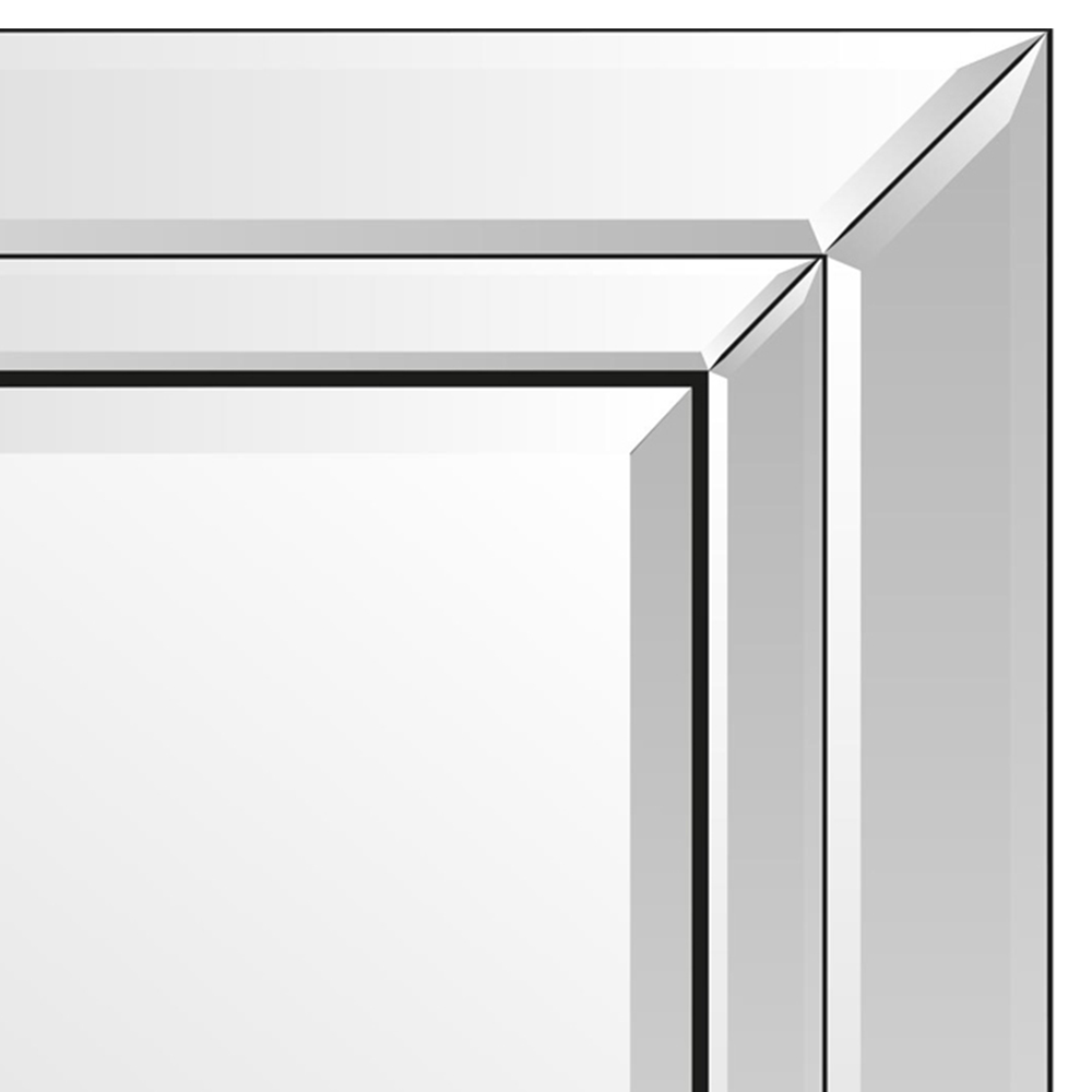 Cranbury Double Edge All Glass Mirror 68 x 58cm Image 5