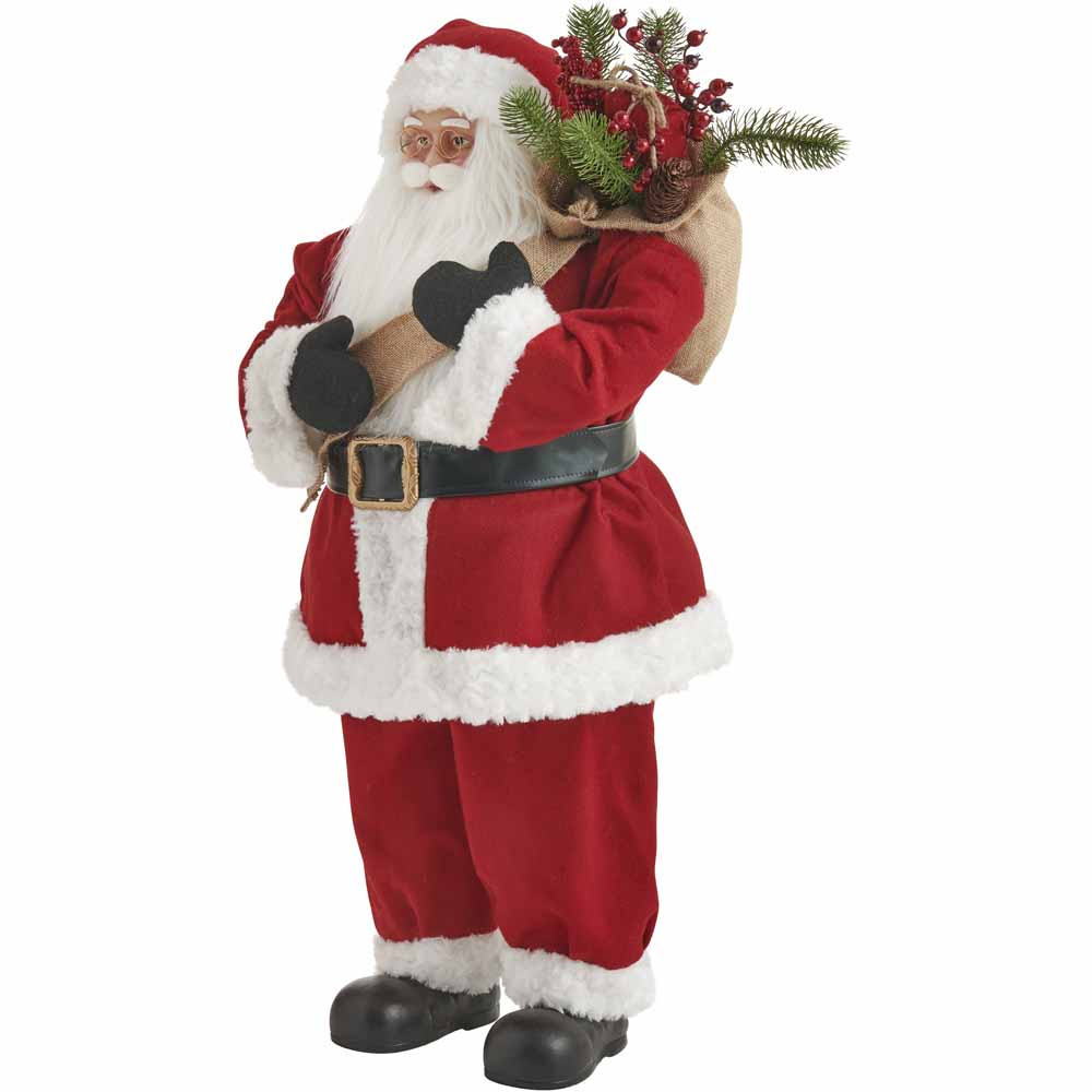 Wilko Large Cosy Standing Santa Figurine Image 2