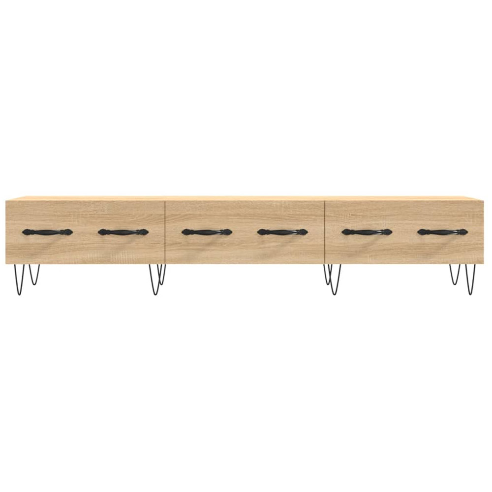 vidaXL 3 Drawer Sonoma Oak TV Cabinet Image 5