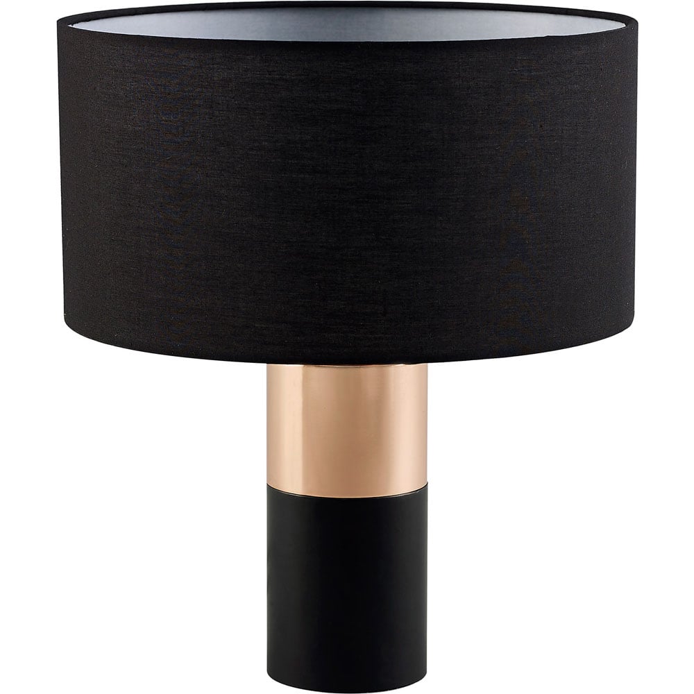 Teamson Home Ayden Black and Brass Finish Table Lamp Image 1
