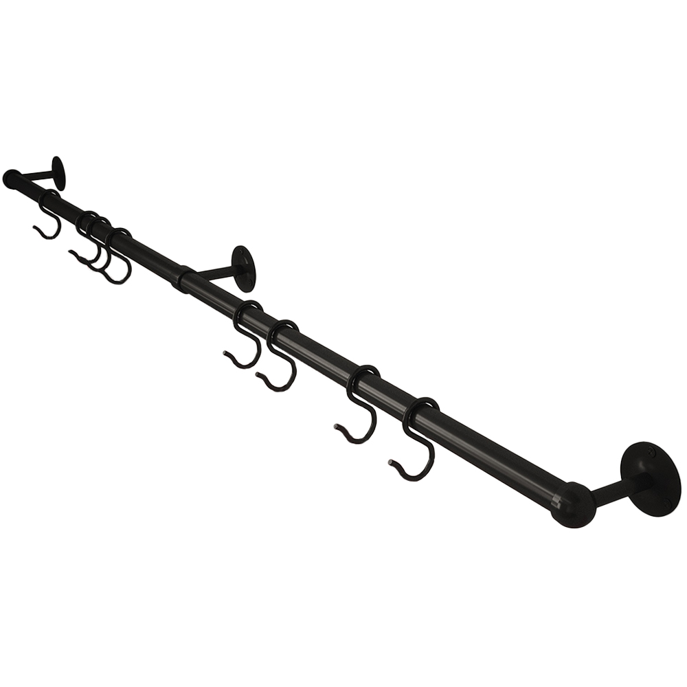 Rothley Matt Black Utensil Rail 19 x 1000mm Image 1
