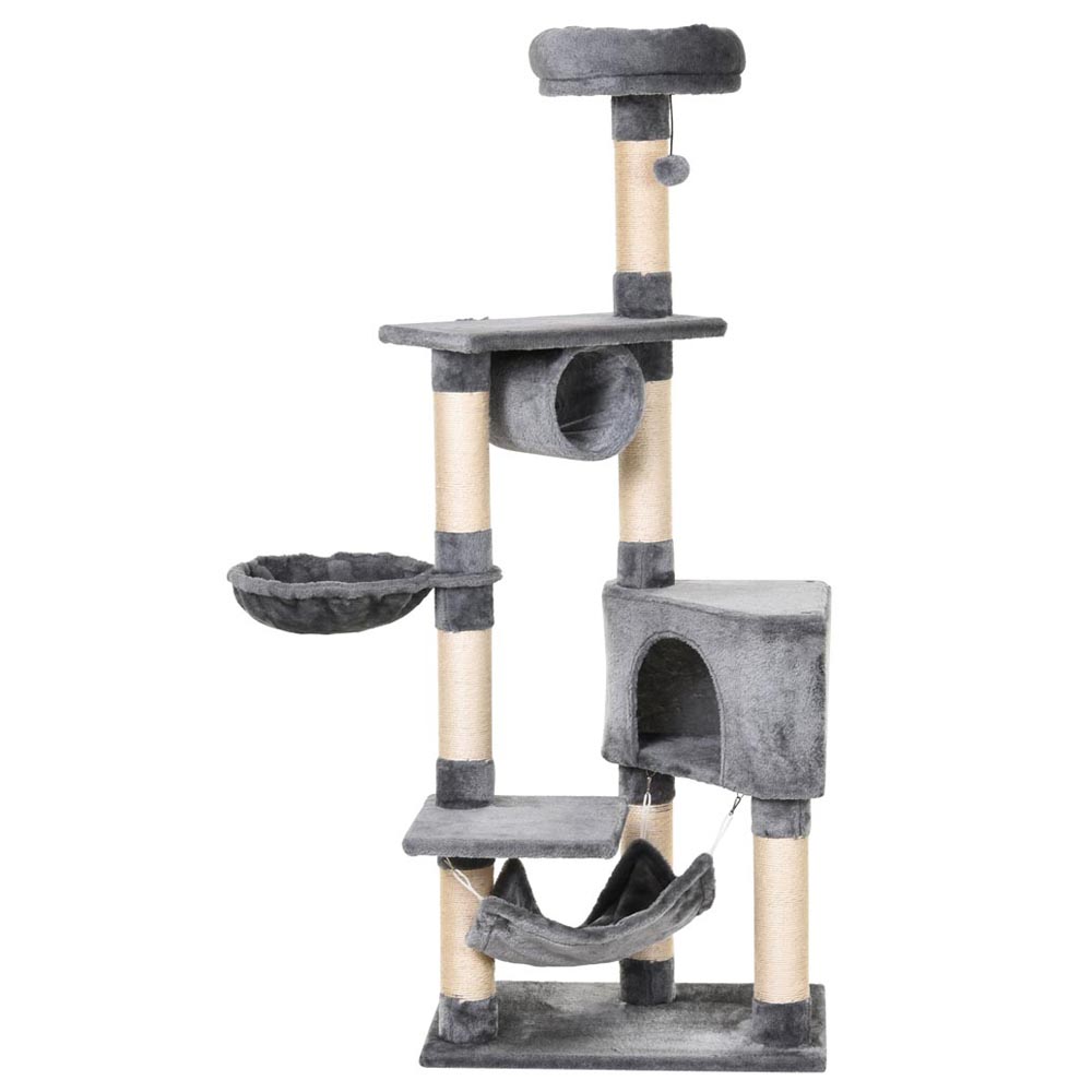 PawHut Cat Tree Condo Image 1