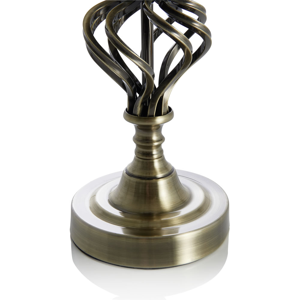 Wilko Brass Swirl Table Lamp Image 5