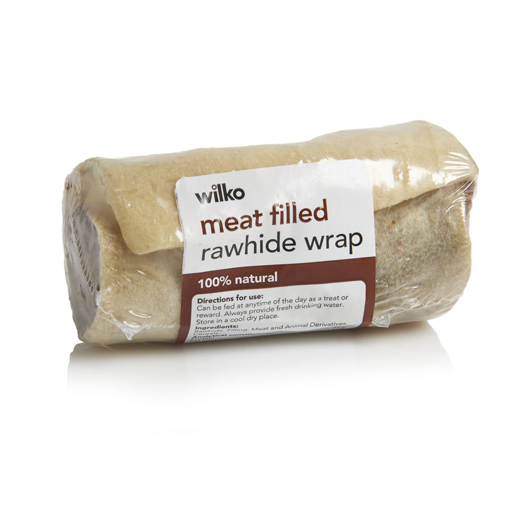 Wilko Meat Filled Rawhide Wrap Dog Treat