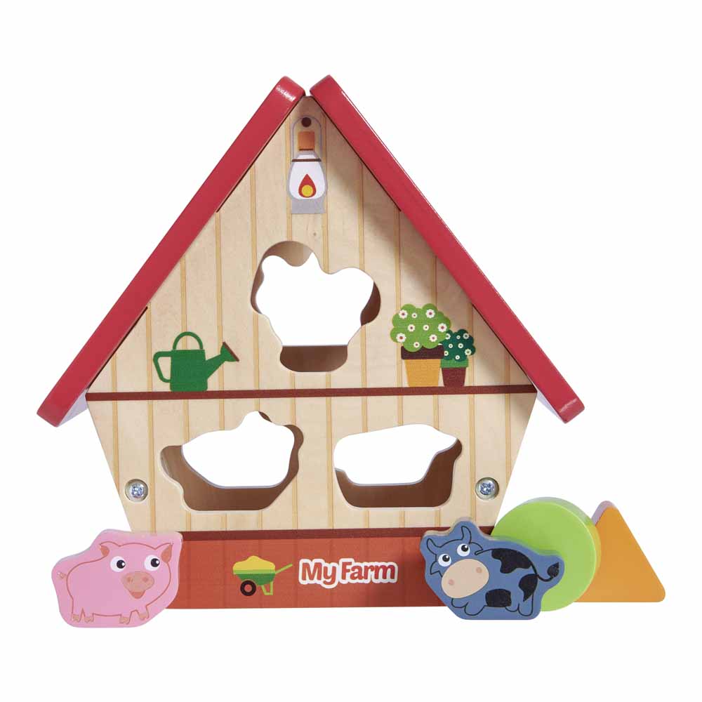 Wilko Little Steps Shape Sorter Farm Image 1