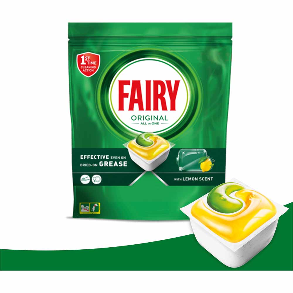 Fairy All in One Dishwasher Tablets Original 58 pack Image 3