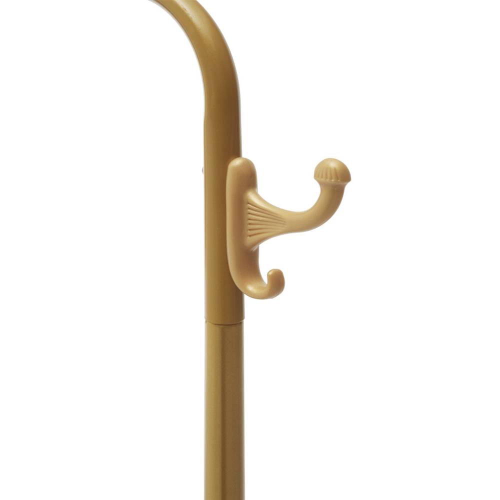 H&O Direct Single Shelf Gold Clothes Rack Image 3