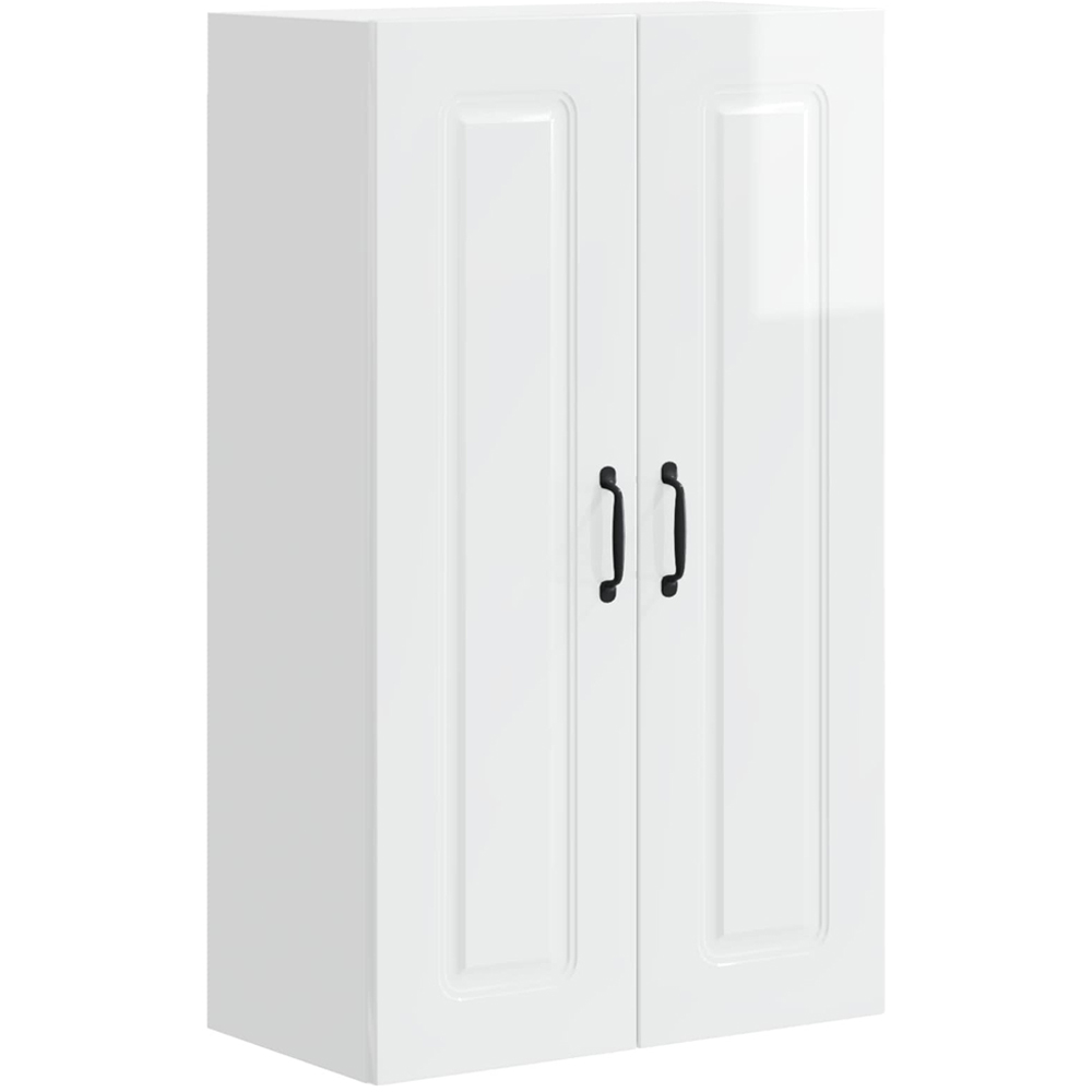 vidaXL 2 Door High Gloss White Kitchen Wall Cabinet Image 2