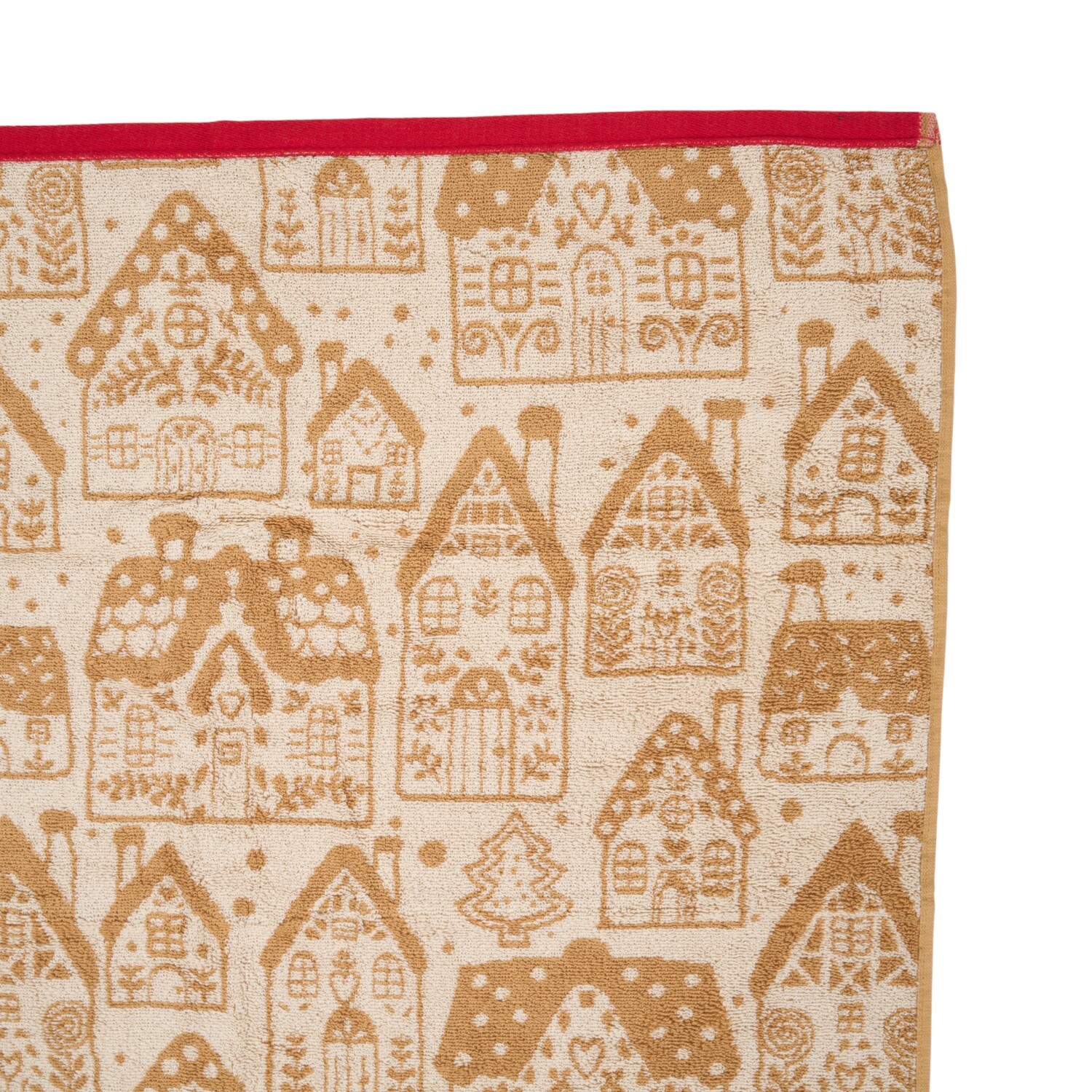 Gingerbread Houses Towel Brown 125cm Image 5