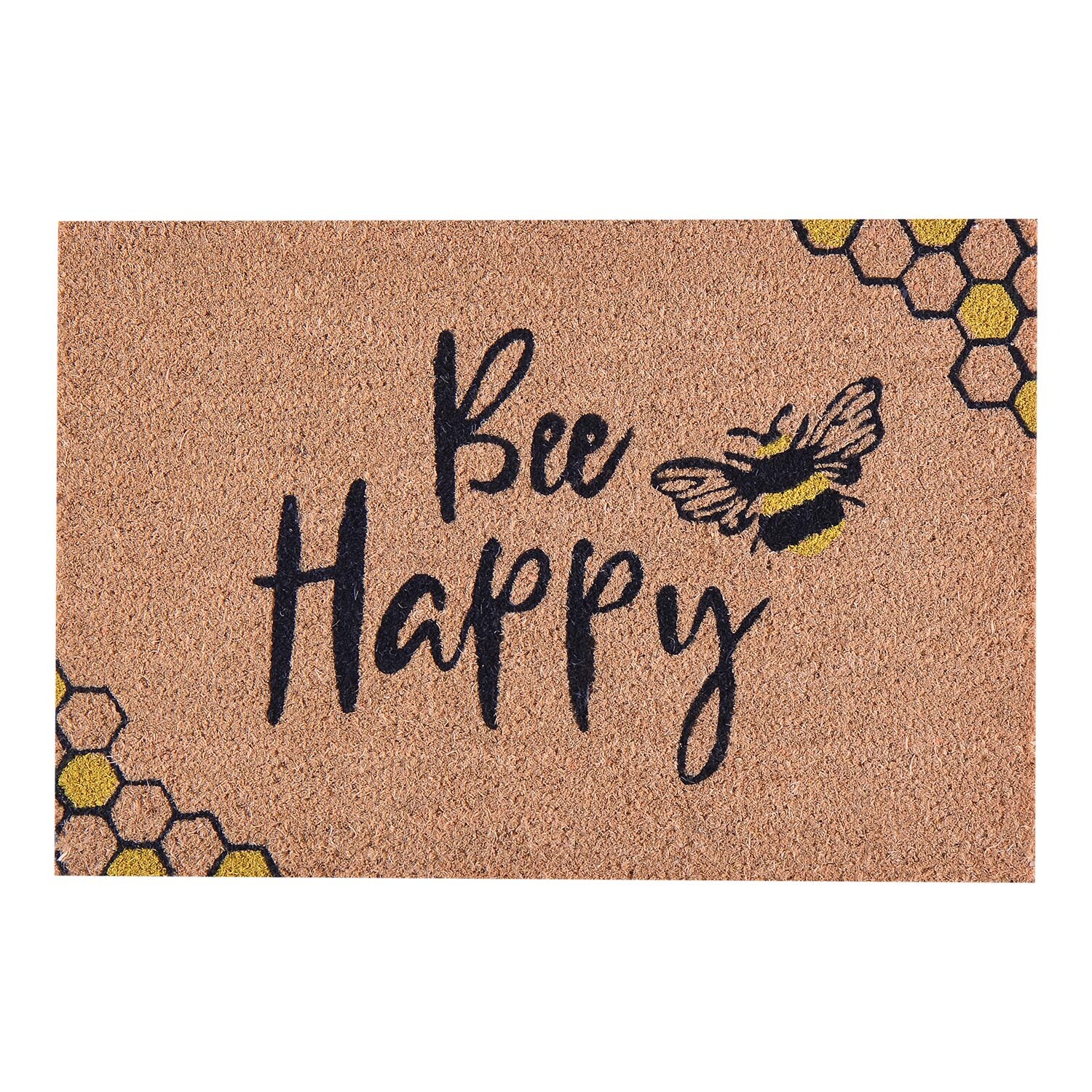 Single Botanical or Bee PVC Backed Doormat in Assorted styles Image 2