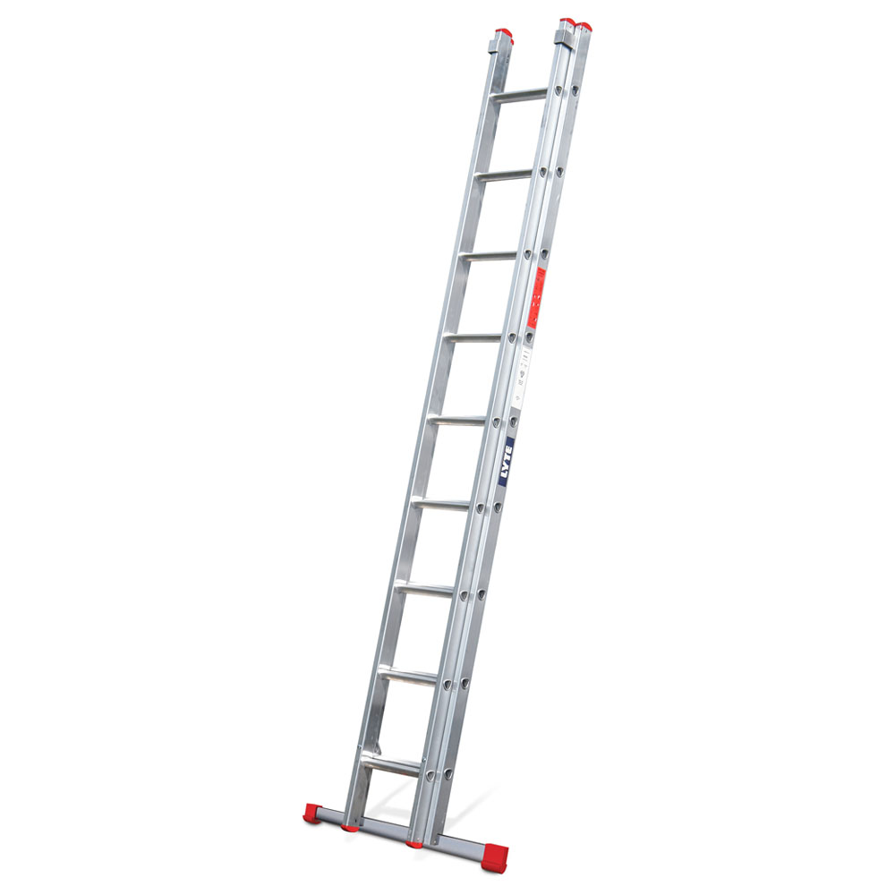 Lyte EN131-2 Non-Professional 2 Section 9 Tread Combination Ladder Image 1