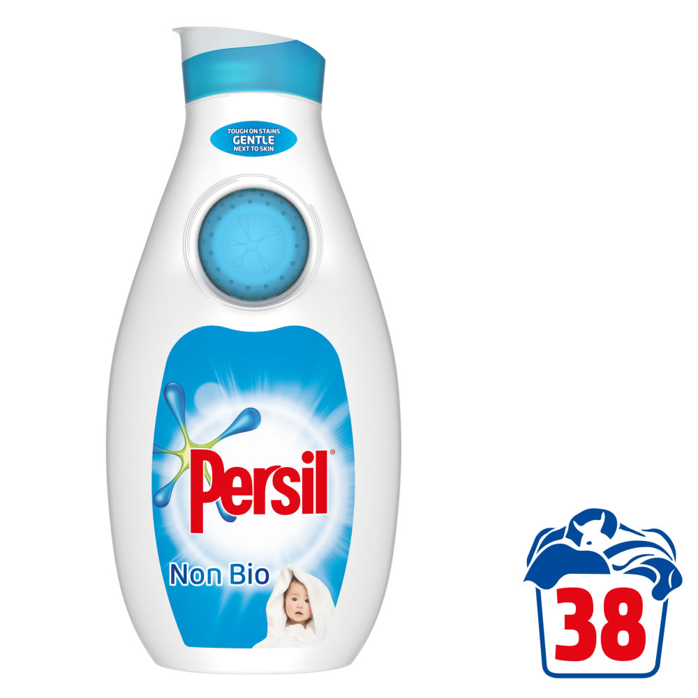 Persil Small and Mighty Non-Bio Washing Liquid 38 Washes 1.33L Image 1
