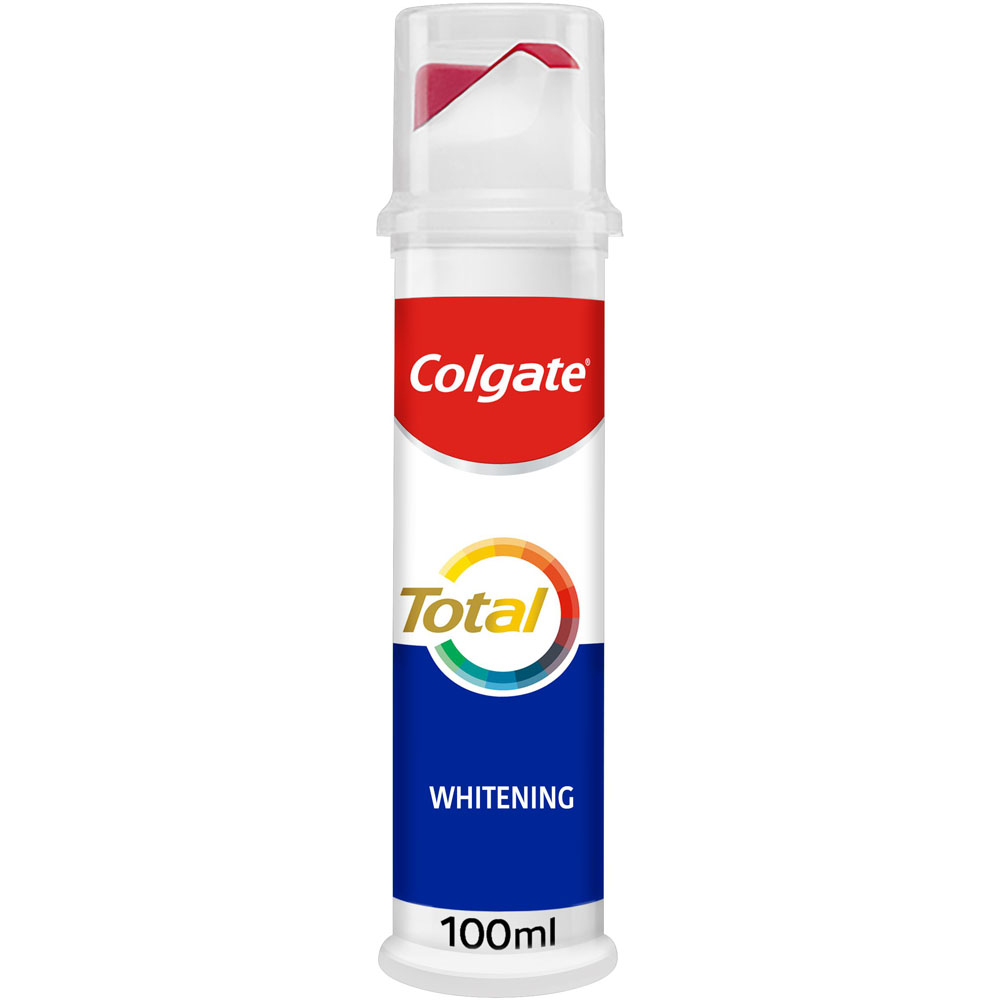 Colgate Total Advanced Whitening Toothpaste Pump 100ml Image 1