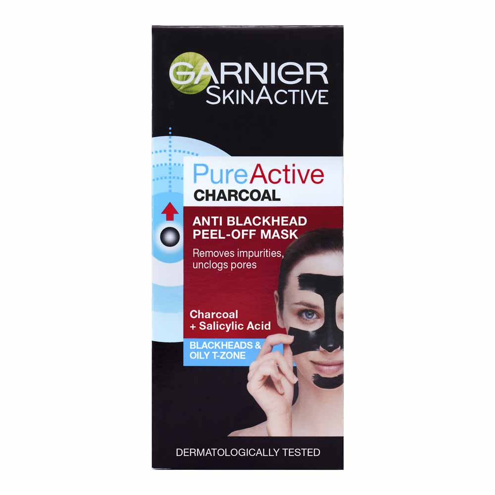 Garnier Pure Active Charcoal Peel-Off Mask 150ml Image 1