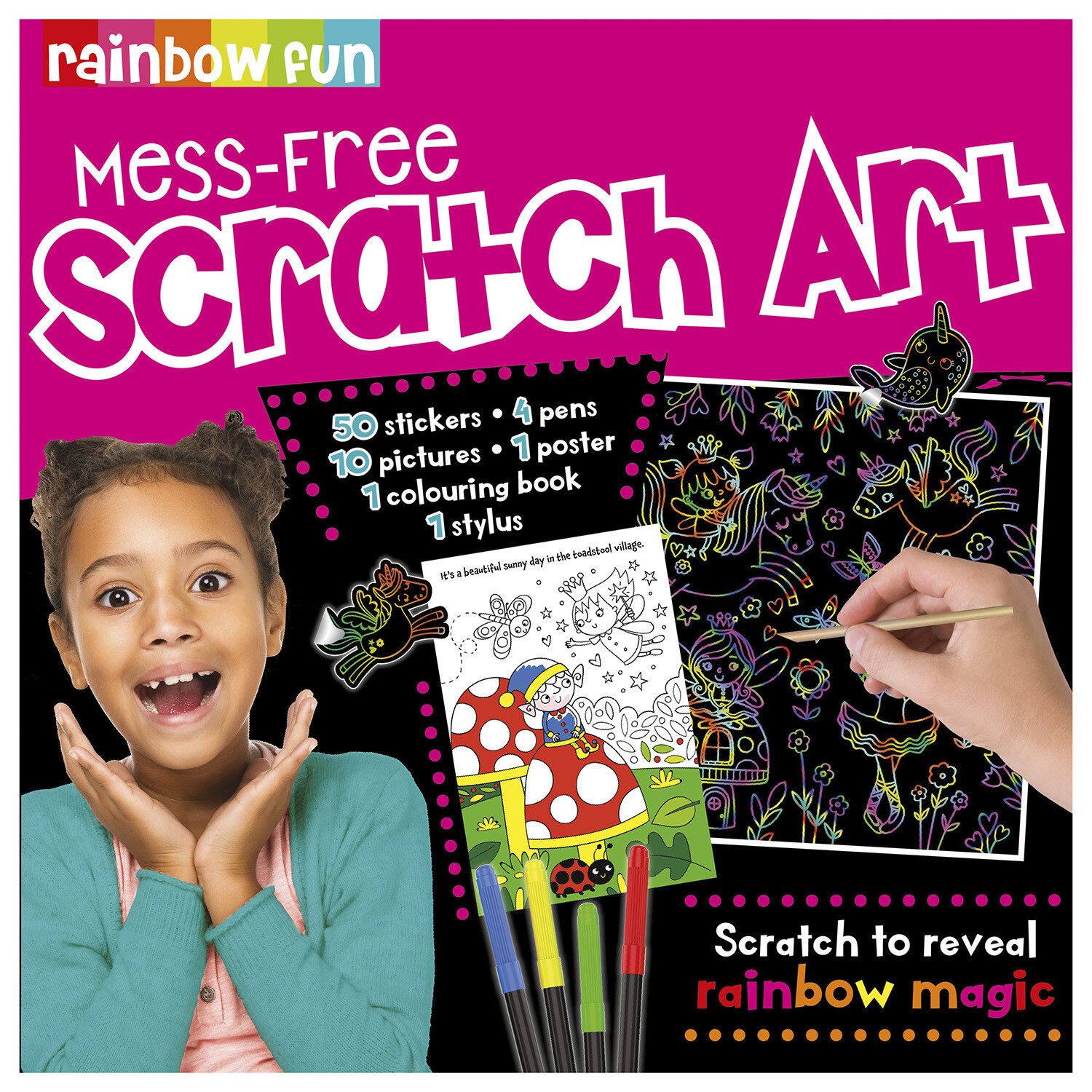 Mess-Free Scratch Art Image