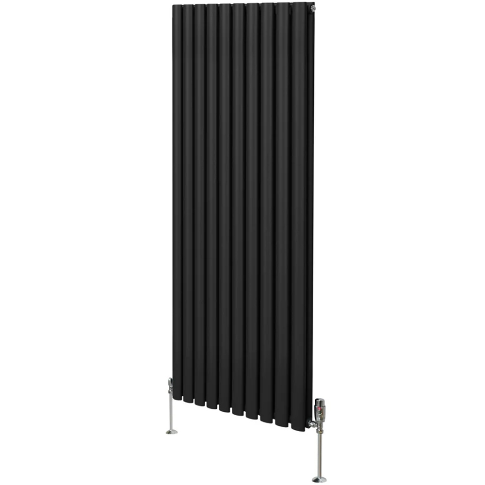 Monster Shop 6691BTU Black Oval Column Radiator and Valves 1600 x 600mm Image 3