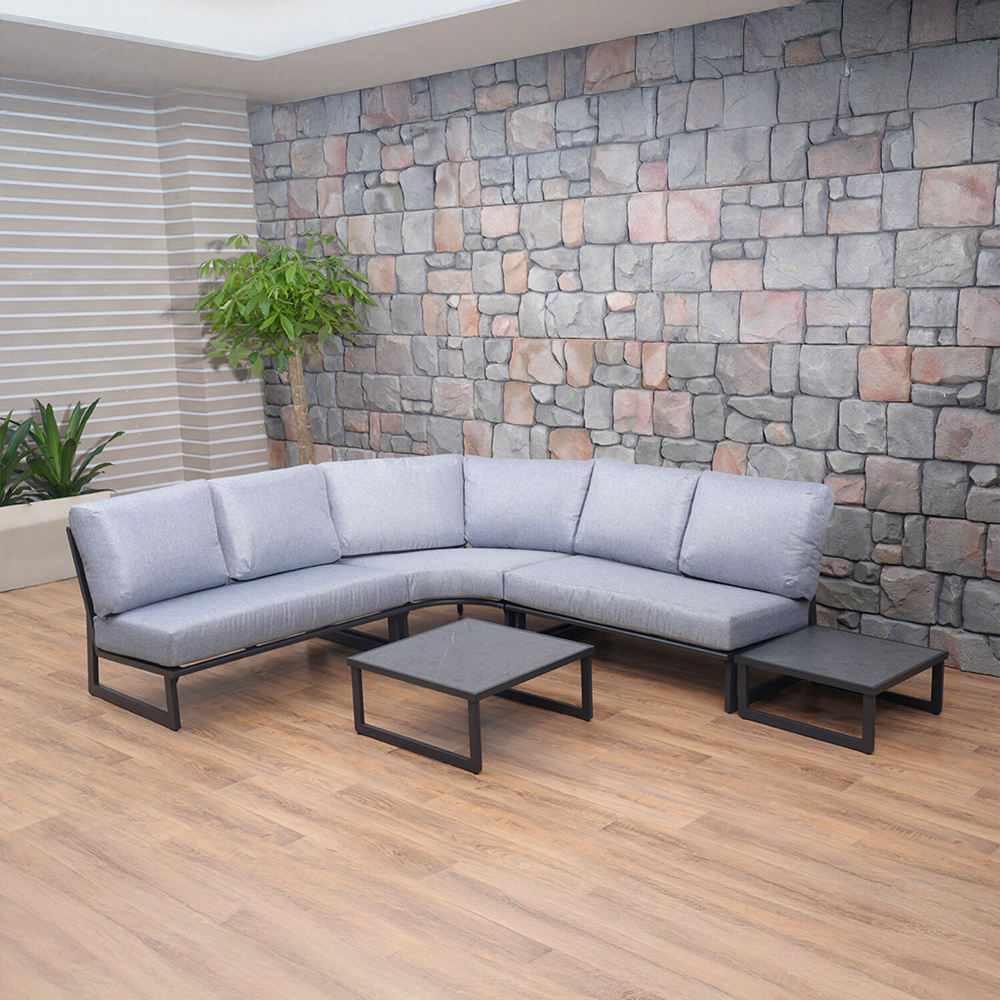 Rimini Sofa Set - Grey Image 7