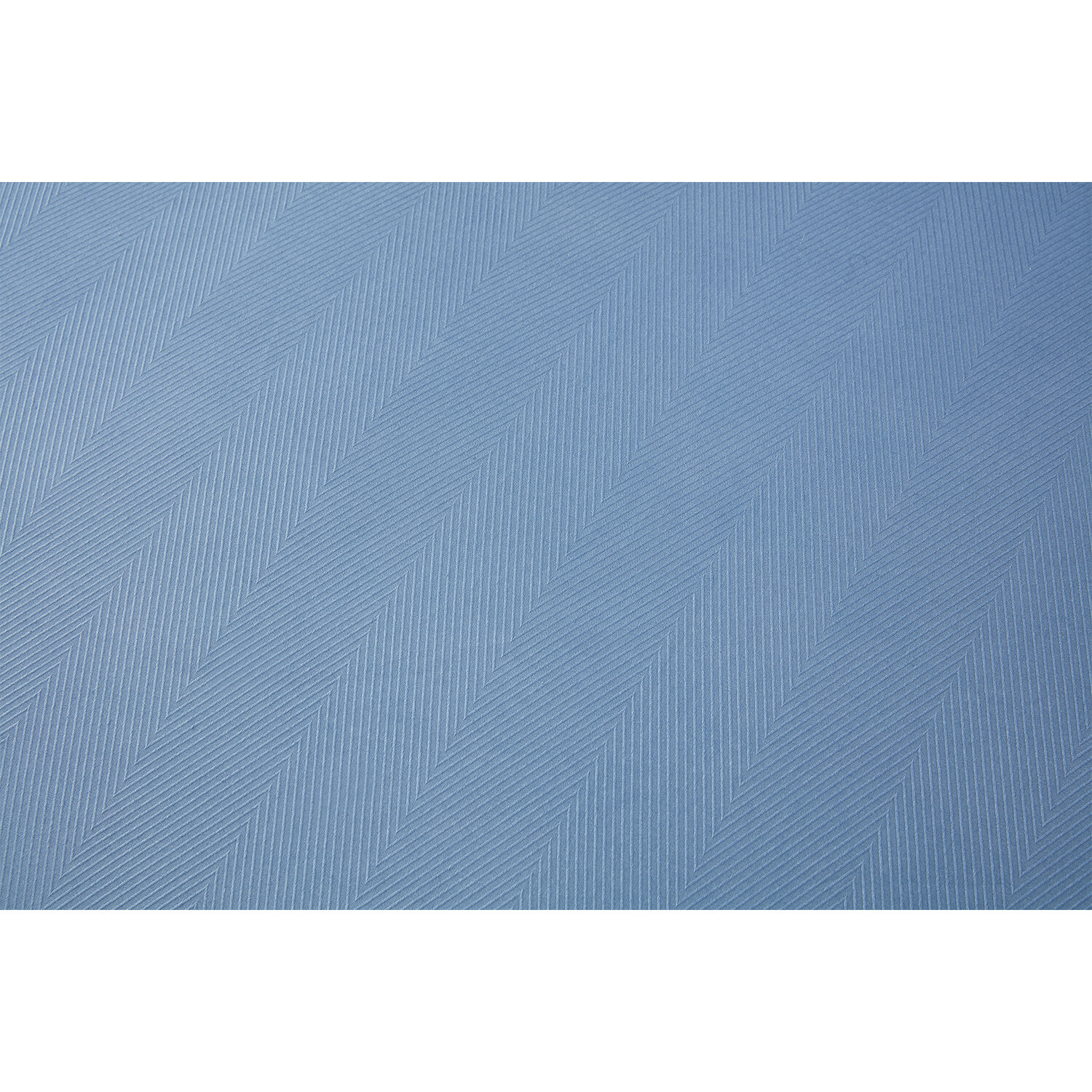 Hampstead Herringbone Stripe Duvet Cover and Pillowcase Set - Blue / Double Image 5