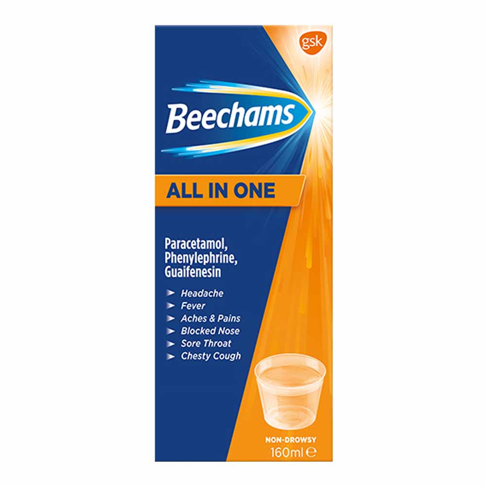 Beechams All in One Oral Solution 160ml  - wilko