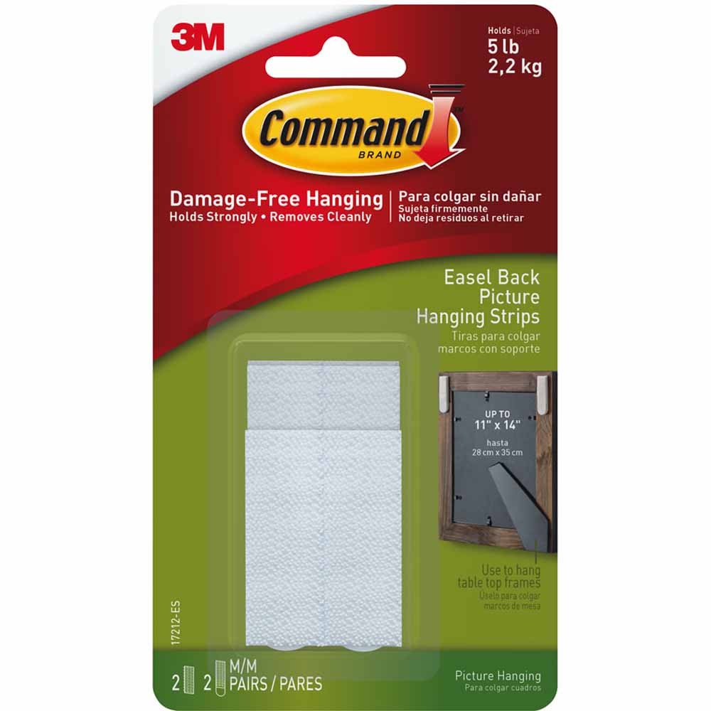 Command Damage Free Easel Back Picture Hanging Strips 2 pack Image 2
