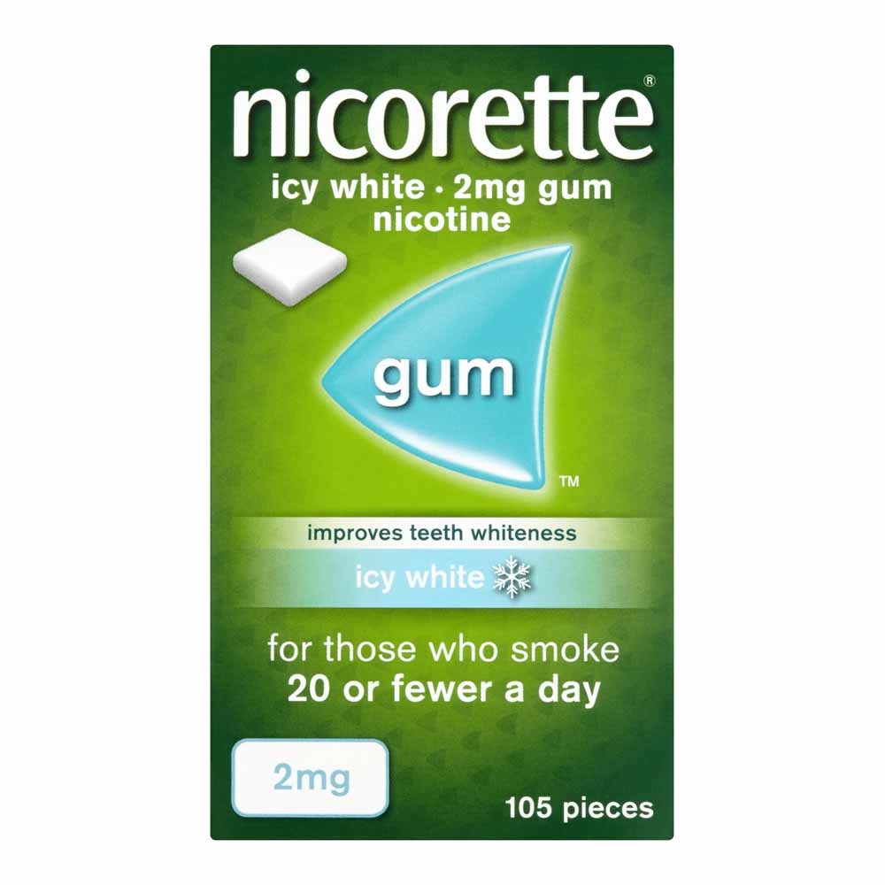 Nicorette Icy White Chewing Gum 2mg 105 pieces Image 1