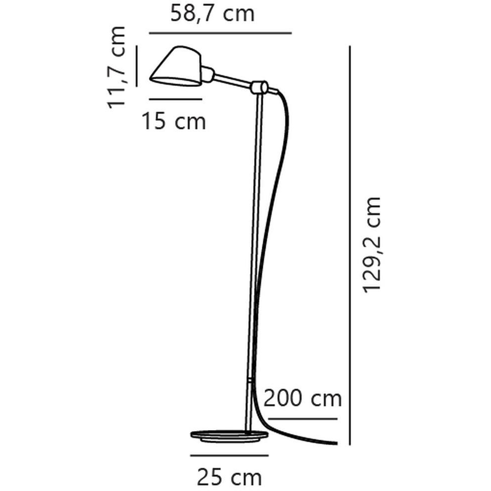 Nordlux Stay Black Flexible Floor Lamp Image 6