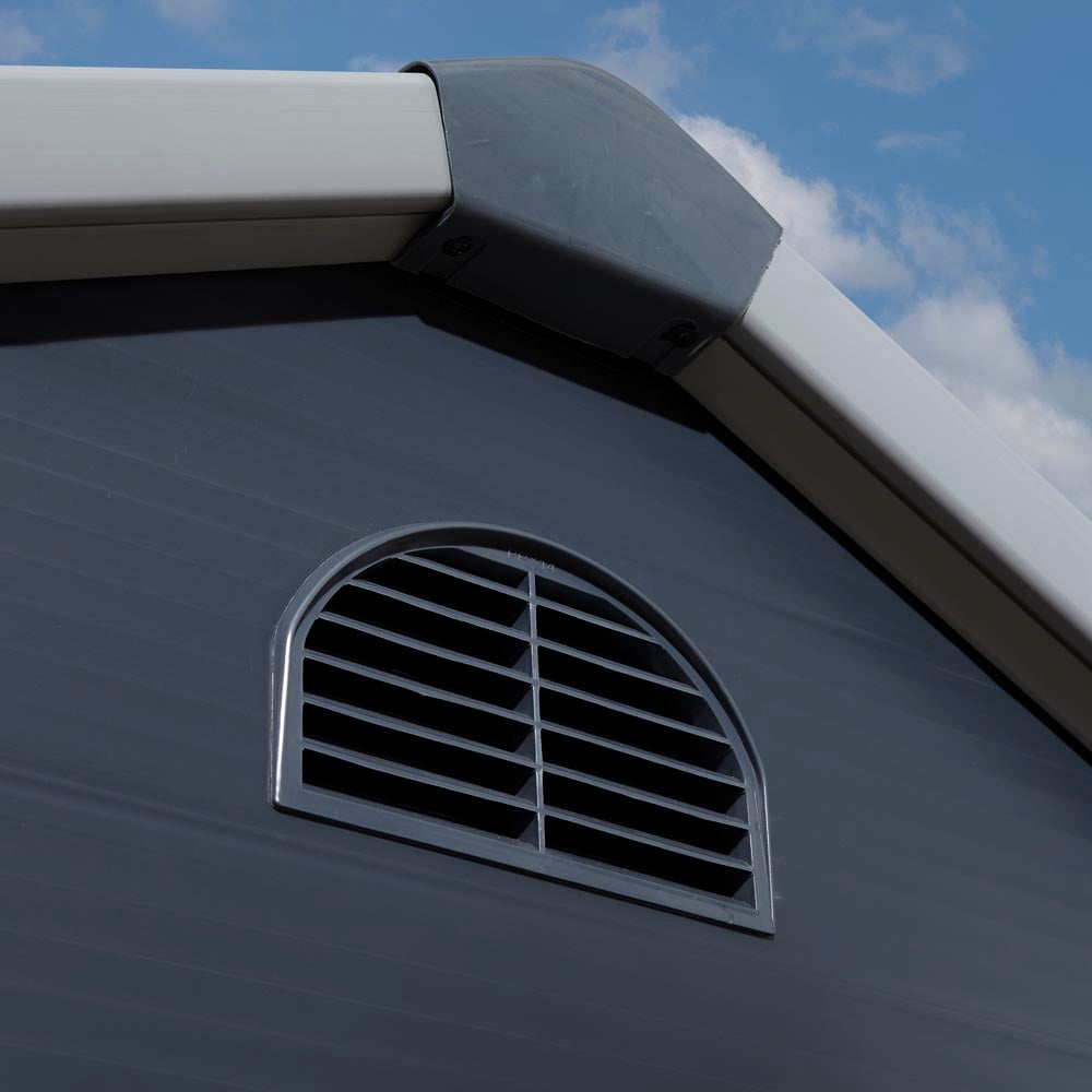 Airevale 8X6 Plastic Shed - Dark Grey Image 13