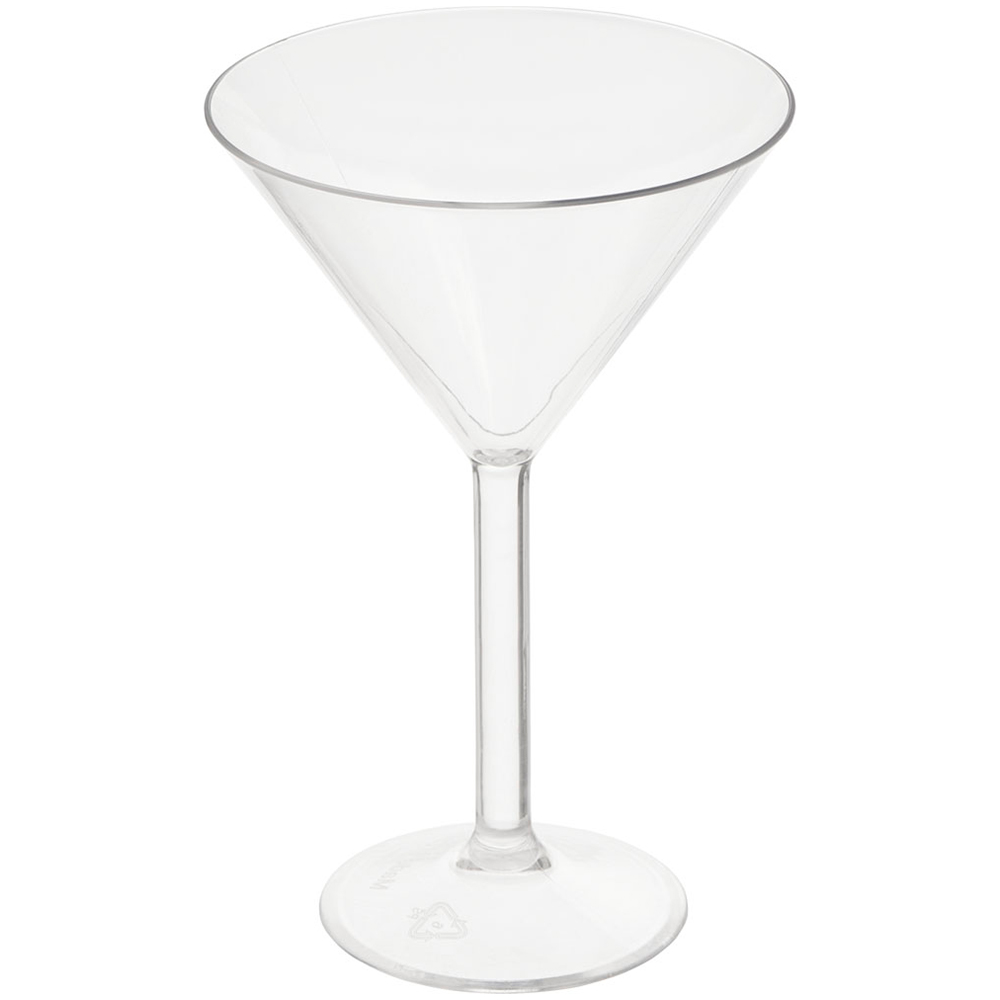 Wilko Clear Plastic Martini Glass 4 Pack Image 3