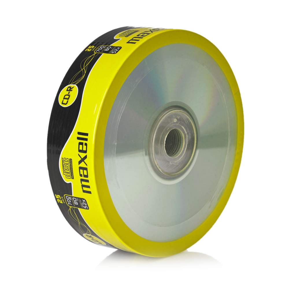 Maxell CD Blank Disc CDR 25pk Wilko