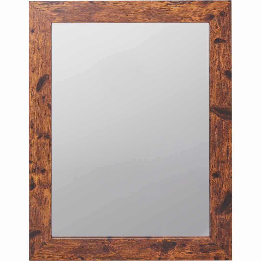 Wilko Rustic Mirror 12x16 Image 1