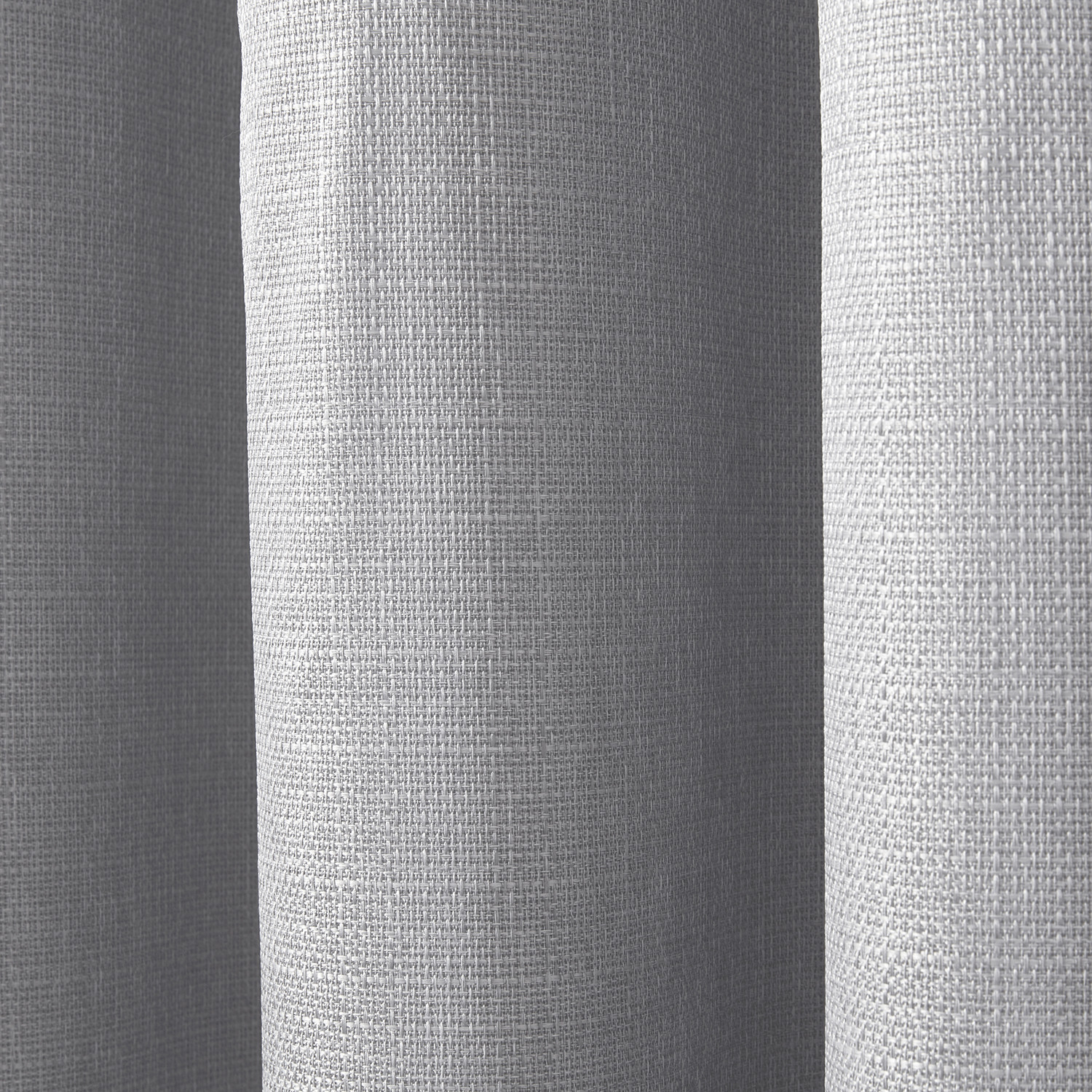 Divante Hoxton Silver Blackout Eyelet Curtains 137 x 168cm Image 4