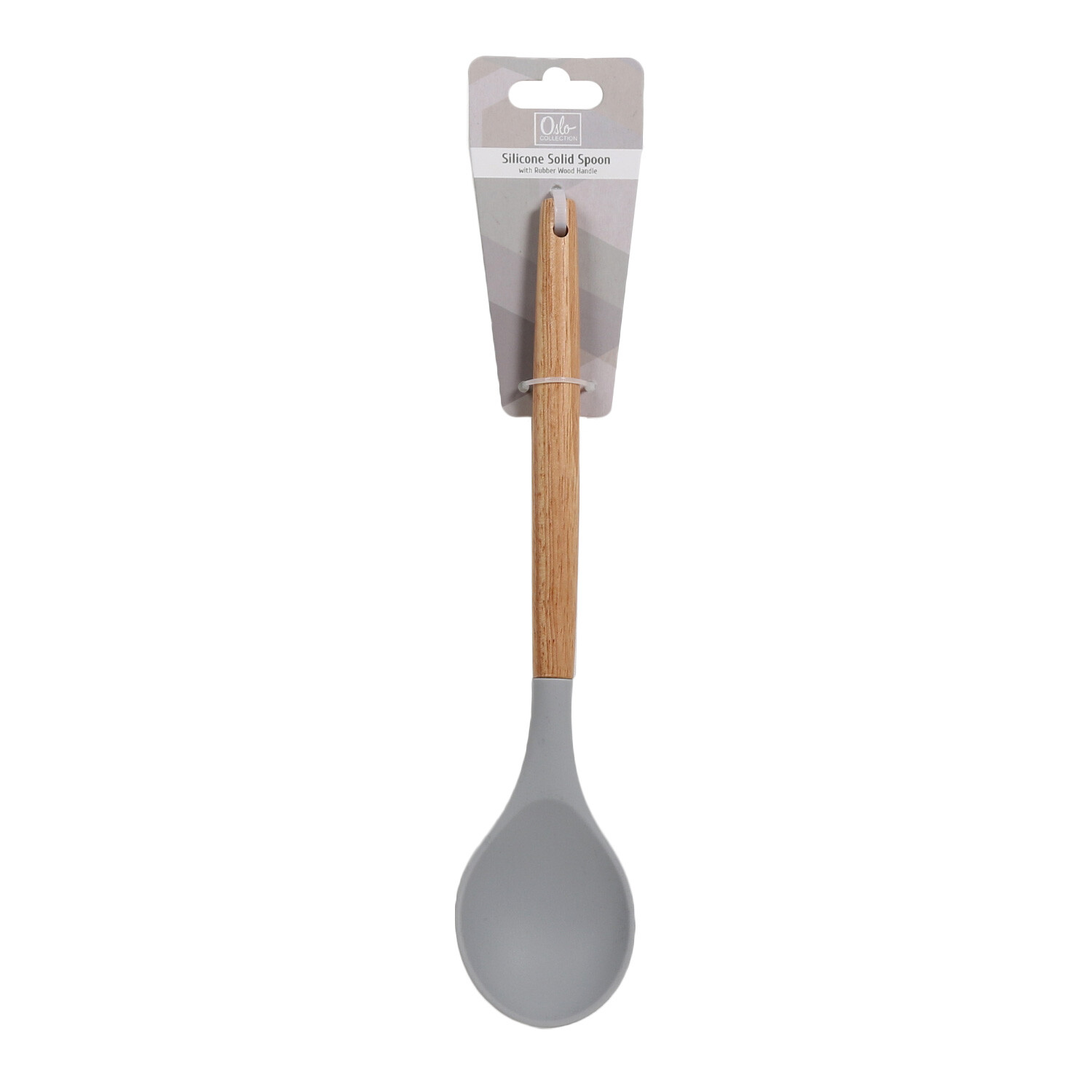 Oslo Silicone Solid Spoon - Grey Image