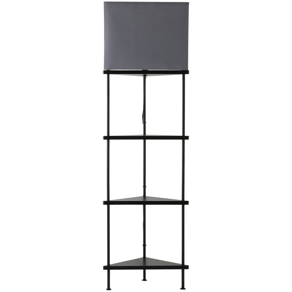 ValueLights Tasca 3 Tier Black Floor Lamp Image 1