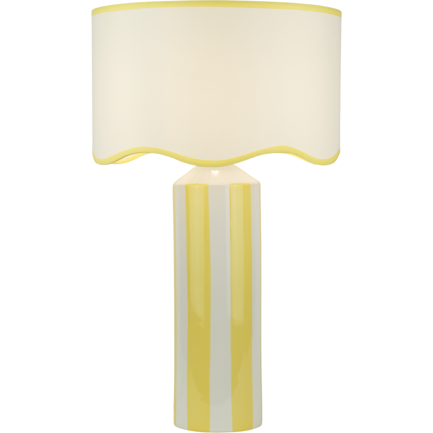 Bridie Stripe Table Lamp Yellow Image 7