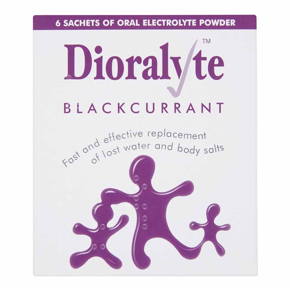 Dioralyte Blackcurrant Sachets 6 pack Image